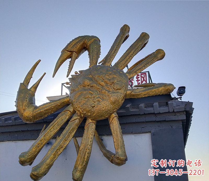 合肥不锈钢螃蟹雕塑
