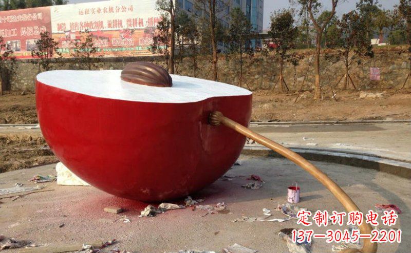 合肥不锈钢苹果雕塑艺术与实用的结合