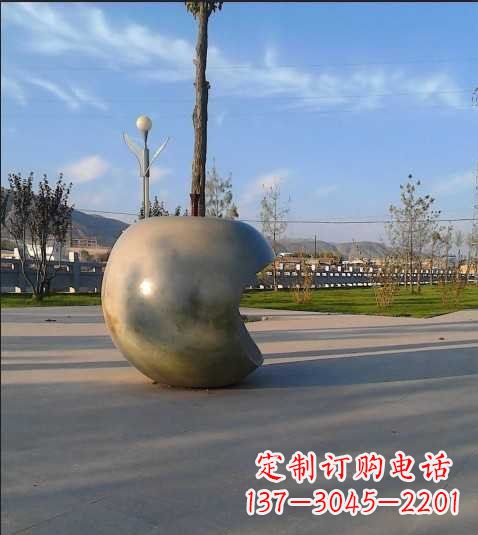 合肥不锈钢苹果雕塑艺术与现实的完美结合