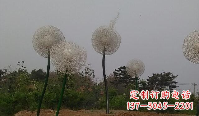 合肥不锈钢蒲公英公园景观雕塑