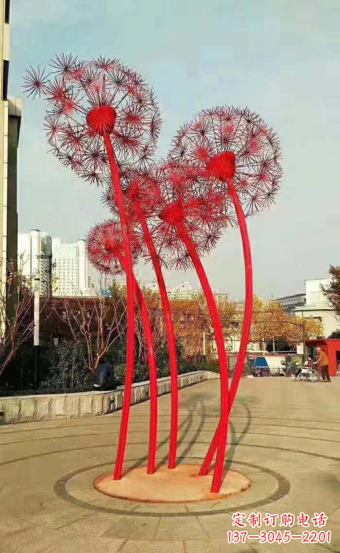 合肥不锈钢蒲公英造型雕塑