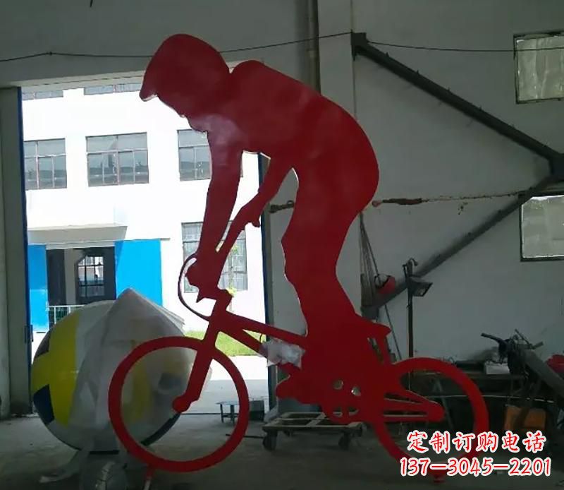 合肥不锈钢自行车雕塑激发自行车运动的热情