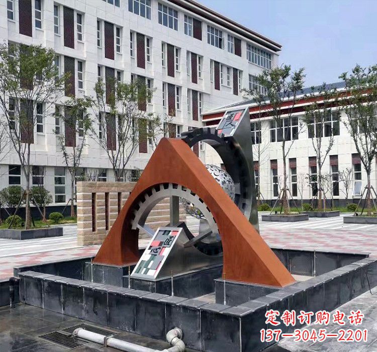 合肥不锈钢齿轮雕塑精湛工艺展现匠心