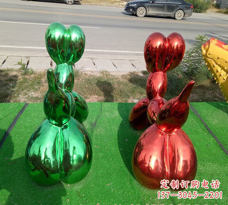 合肥不锈钢气球狗雕塑