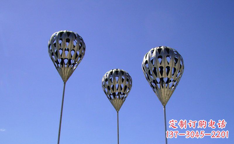 合肥不锈钢气球雕塑把美丽带回大自然