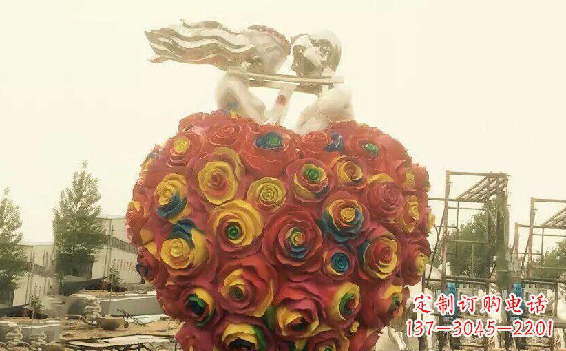 合肥浪漫之美——不锈钢情侣结婚雕塑