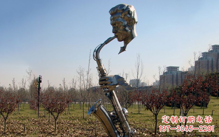 合肥不锈钢萨克斯雕塑