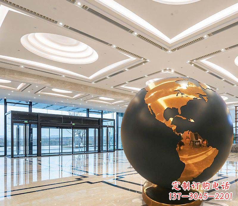 合肥不锈钢地球仪雕塑精美绝伦