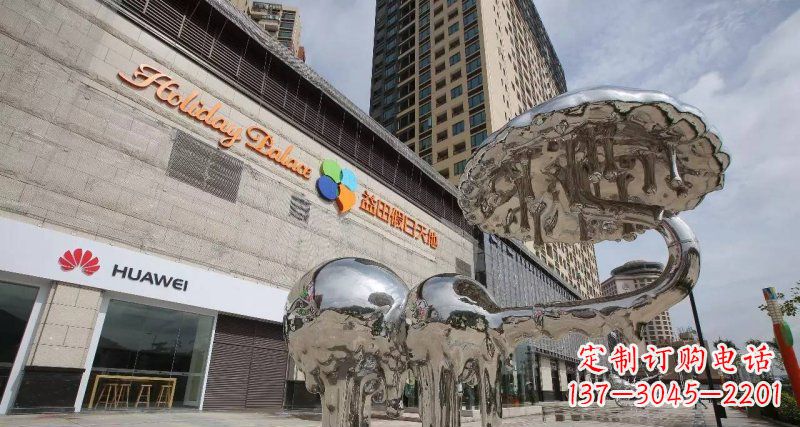 合肥不锈钢门前的大象雕塑