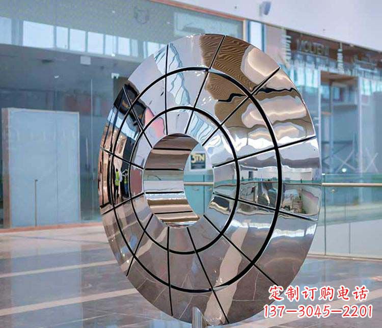 合肥不锈钢圆环雕塑——精美的艺术精品