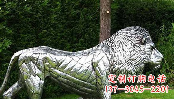 合肥不锈钢狮子雕塑拥有经典古典风格