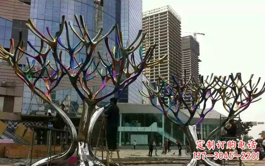 合肥不锈钢树枝景观雕塑