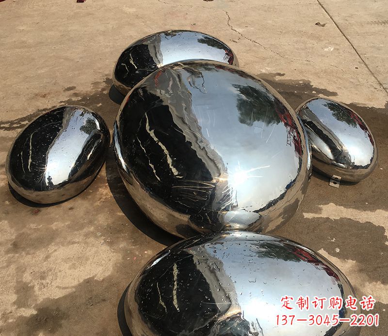 合肥精致灵动的不锈钢水滴雕塑