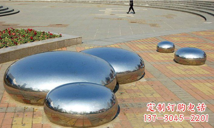 合肥不锈钢水滴雕塑艺术与美的完美结合