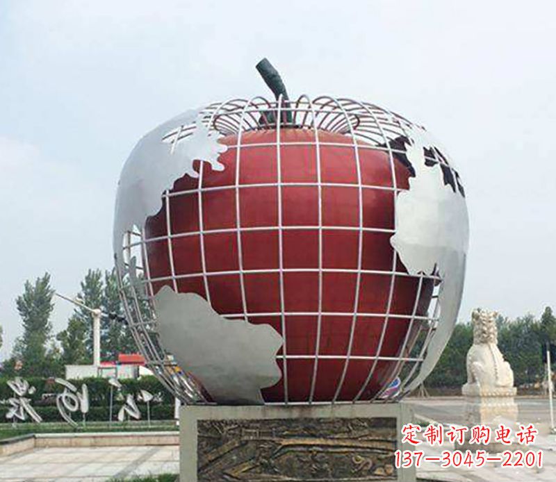 合肥不锈钢水果雕塑艺术品精美绝伦