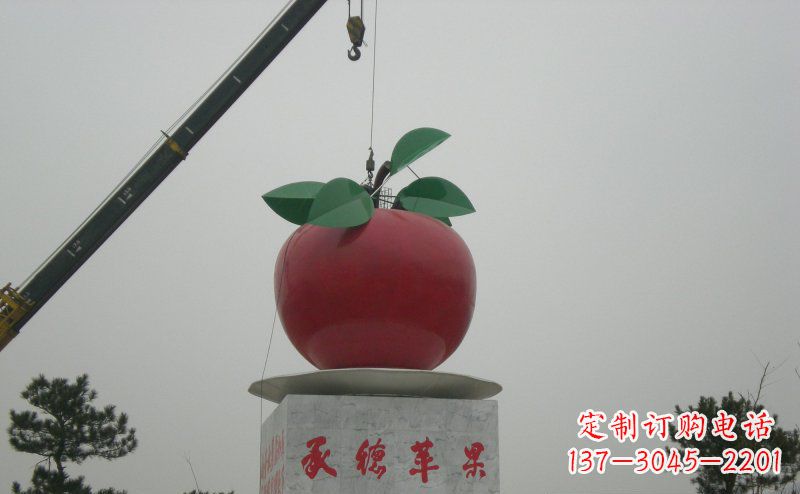 合肥不锈钢苹果雕塑艺术与美学的完美结合