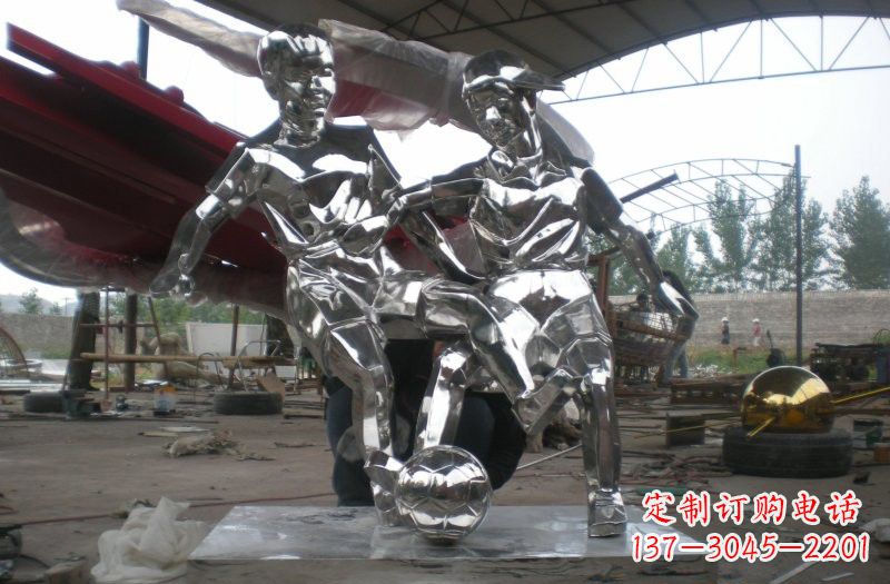 合肥不锈钢踢足球人物