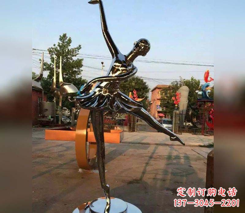 合肥不锈钢跳舞美女雕塑