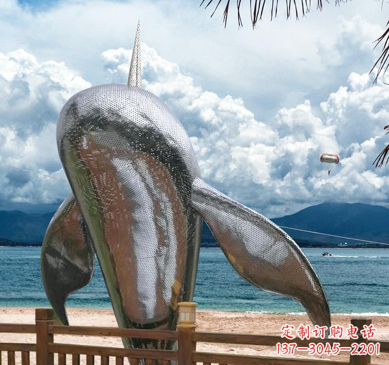 合肥不锈钢鲸鱼雕塑精美绝伦