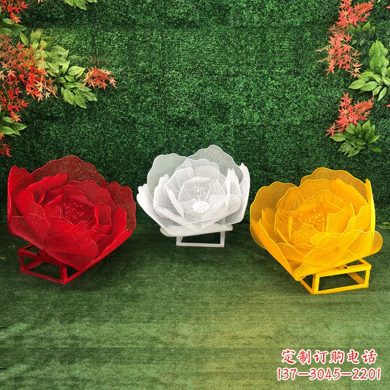 合肥不锈钢玫瑰雕塑精致的艺术品