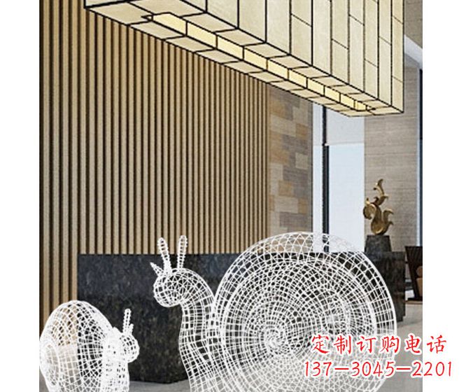 合肥不锈钢蜗牛雕塑精致多姿