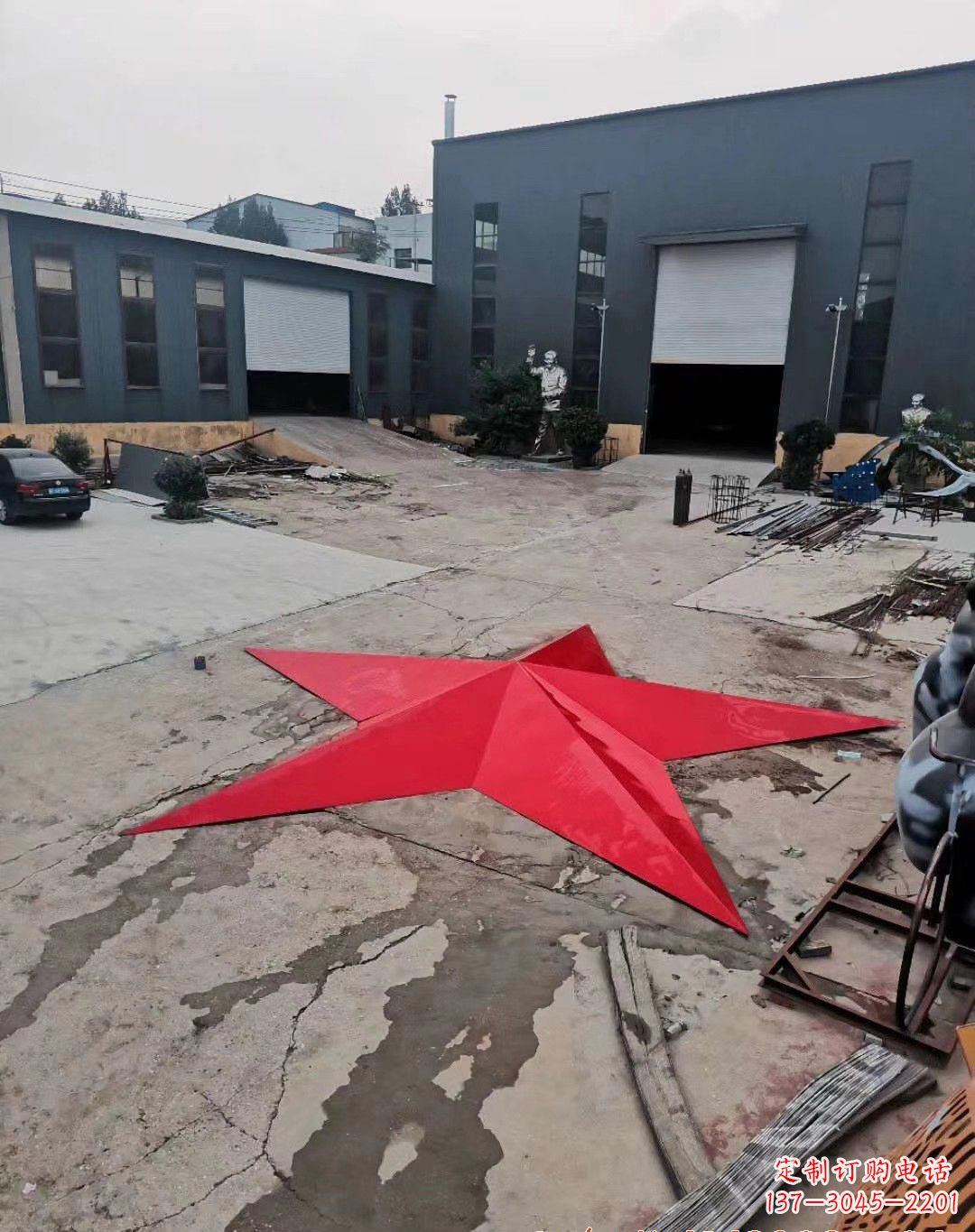 合肥不锈钢五角星景观雕塑
