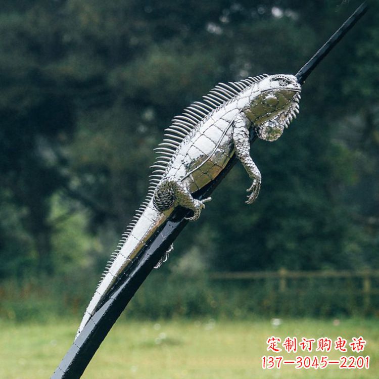 合肥不锈钢蜥蜴雕塑艺术的精美体现