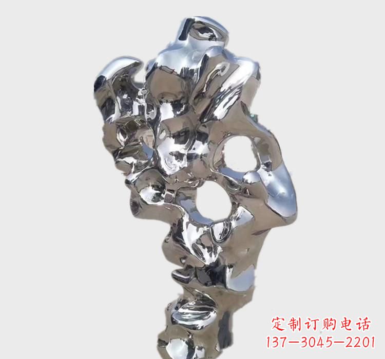 合肥不锈钢太湖石雕塑艺术的精致表现