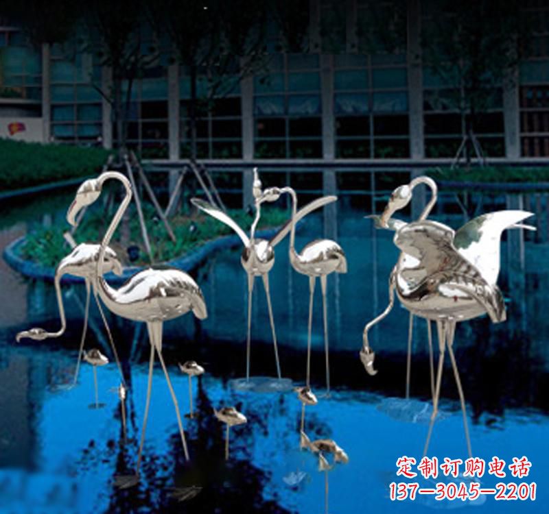 合肥不锈钢仙鹤雕塑汇聚自然之美