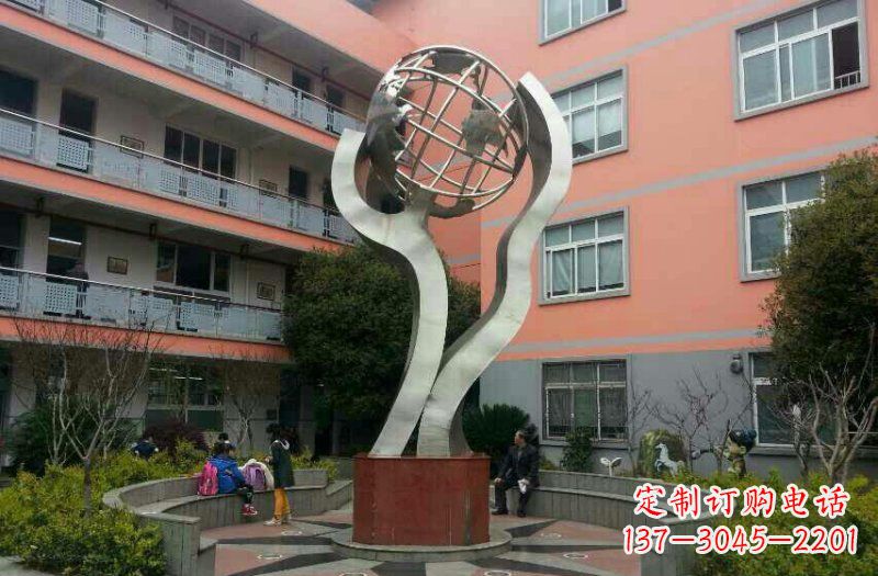 合肥不锈钢地球雕塑传承世界文化