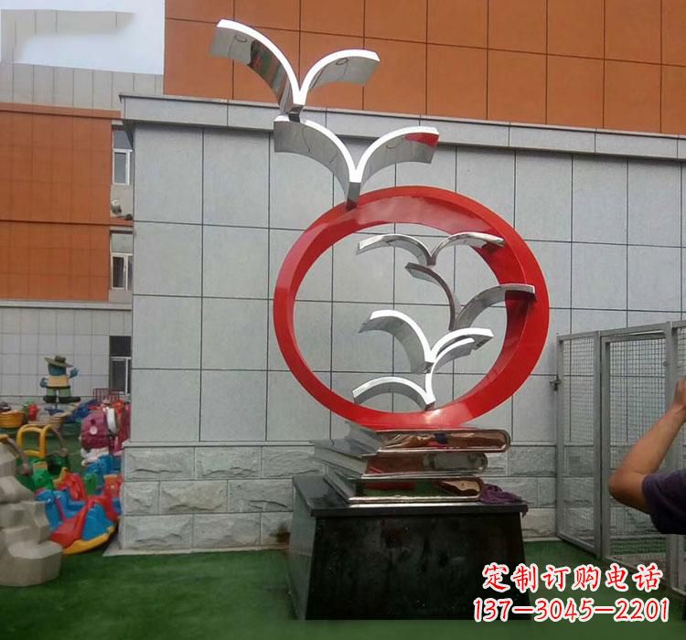 合肥不锈钢书籍雕塑校园的精美装饰