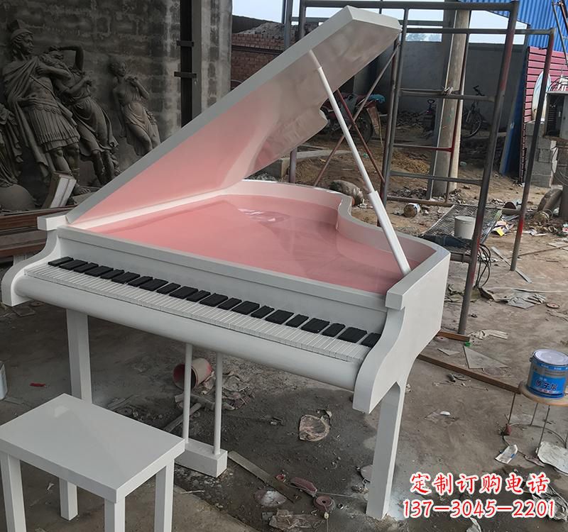 合肥不锈钢校园钢琴雕塑发出音乐的艺术