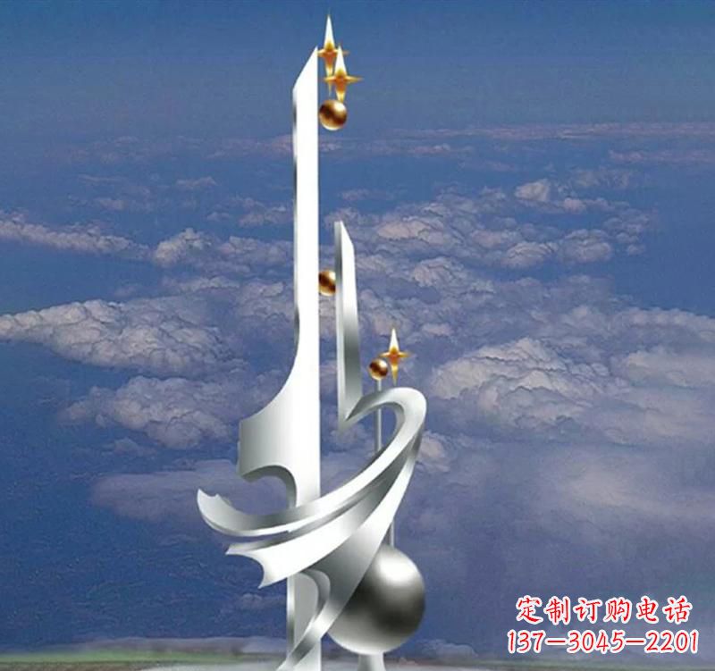 合肥不锈钢校园书本雕塑传承知识文化