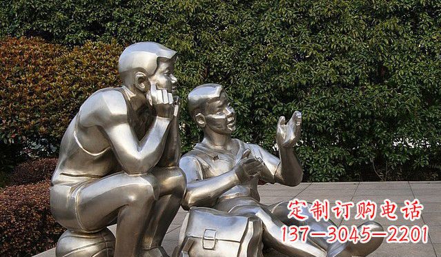 合肥不锈钢的学生雕塑