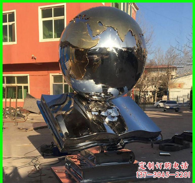 合肥不锈钢学校艺术书籍雕塑