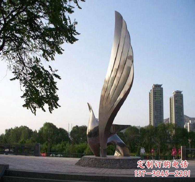 合肥精美的不锈钢翅膀雕塑