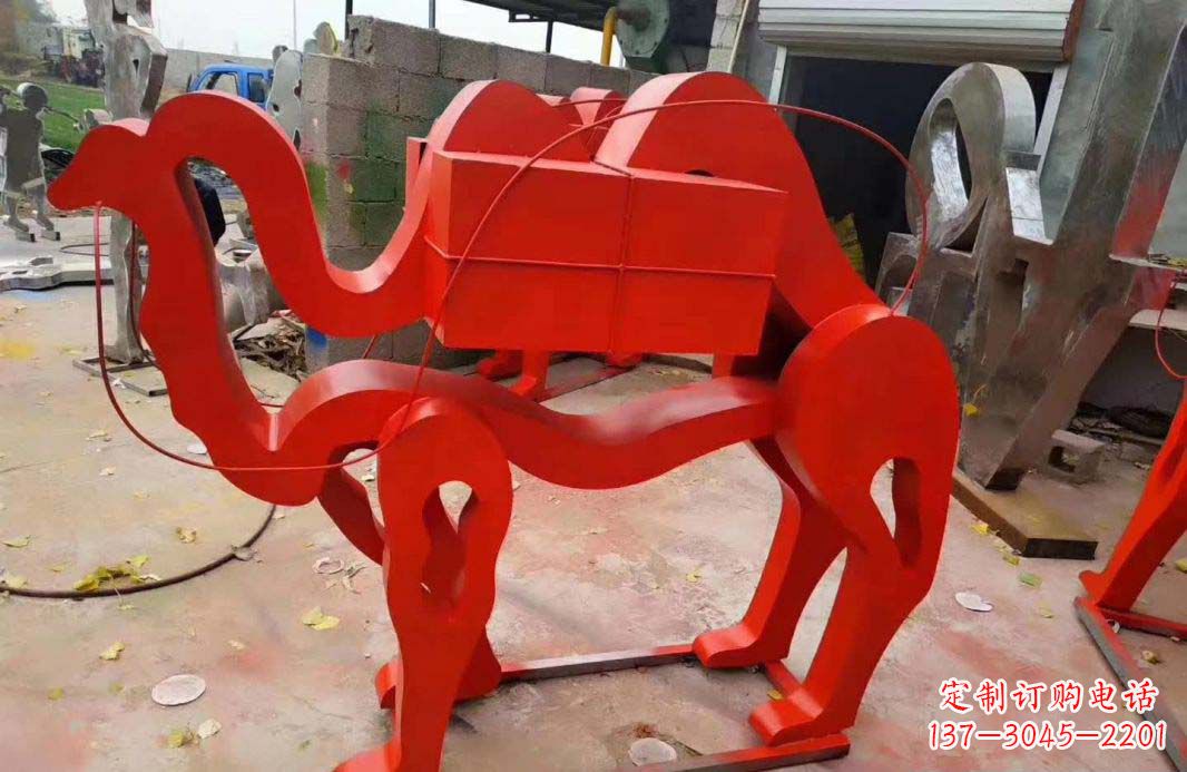 合肥不锈钢艺术骆驼雕塑——雕塑精美的艺术之作