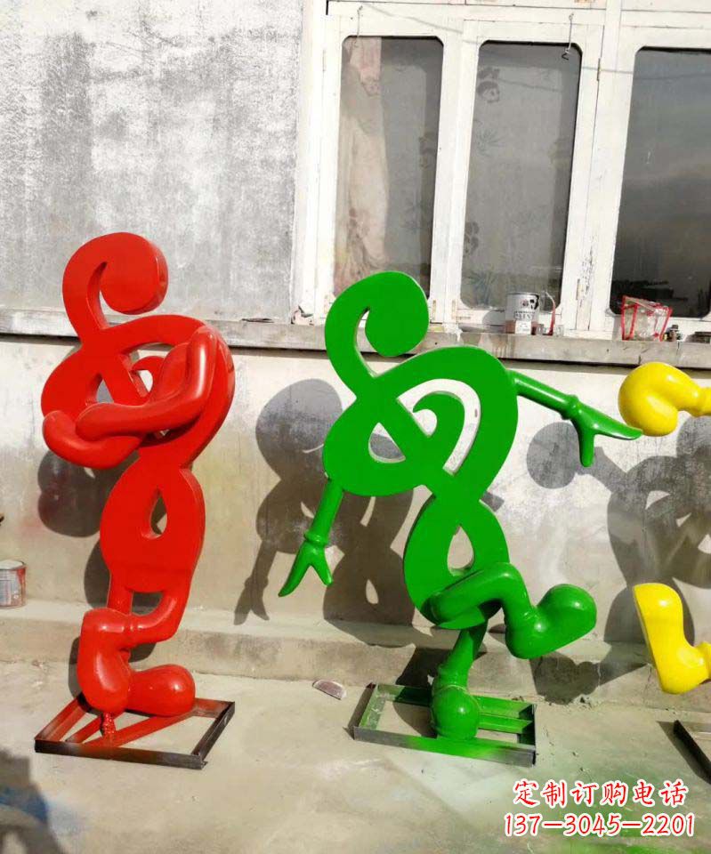 合肥不锈钢音符抽象雕塑