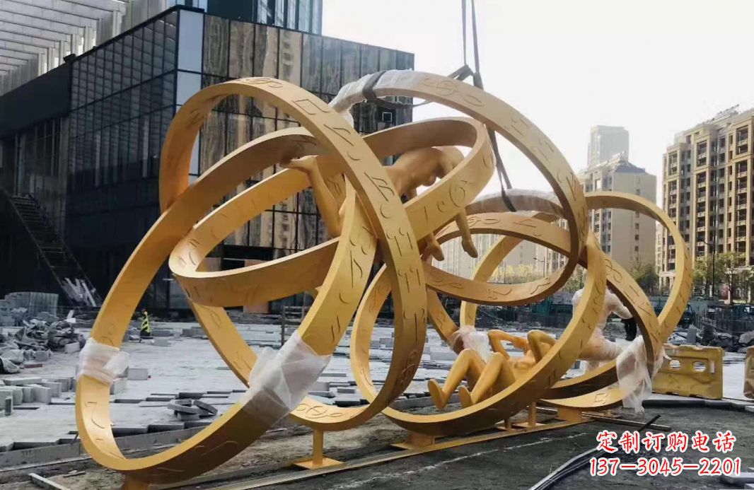 合肥不锈钢音符运动人物雕塑艺术融合音乐