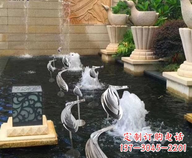 合肥不锈钢鱼雕塑抽象动物雕塑