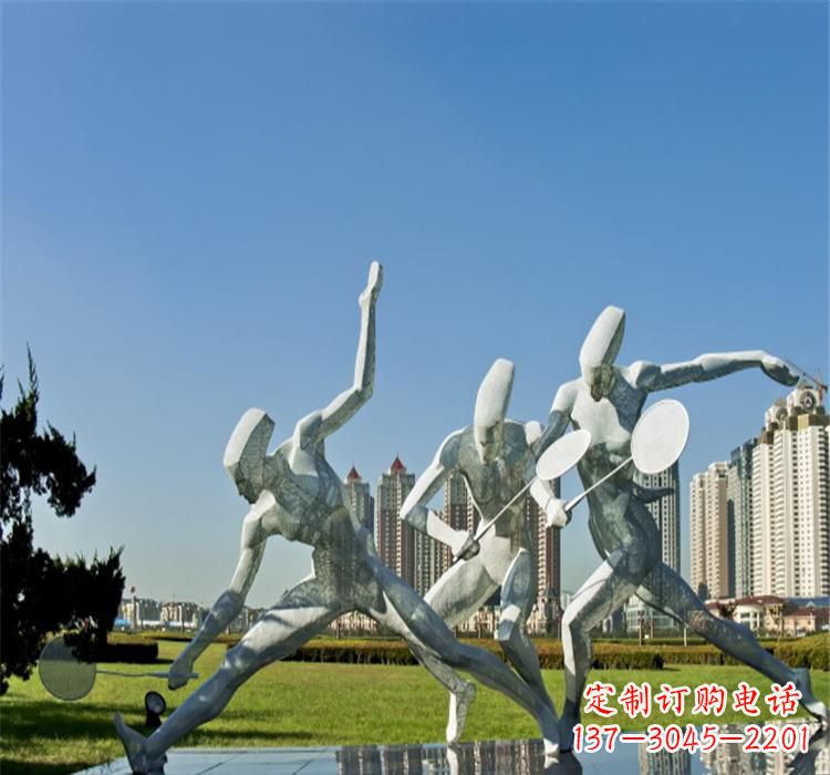 合肥不锈钢羽毛球雕塑——拓展你的园林视野