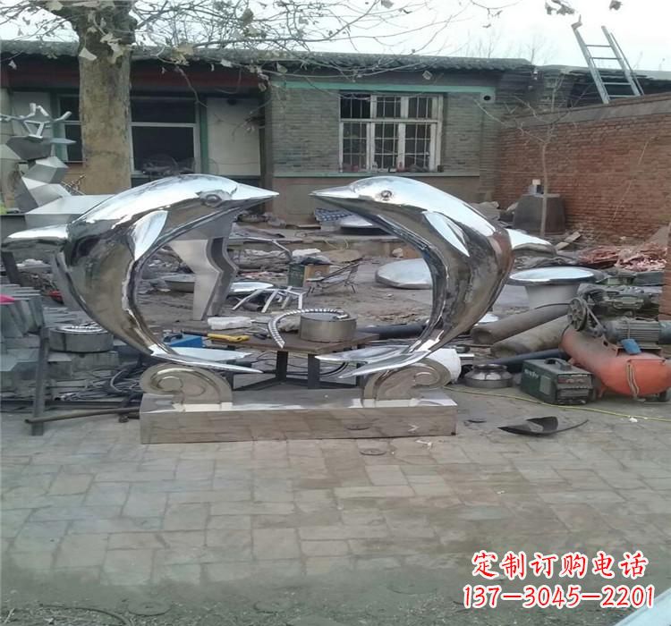 合肥不锈钢海豚雕塑——精美之选