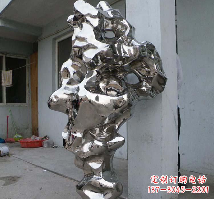 合肥太湖石雕塑精美绝伦的不锈钢园林景观