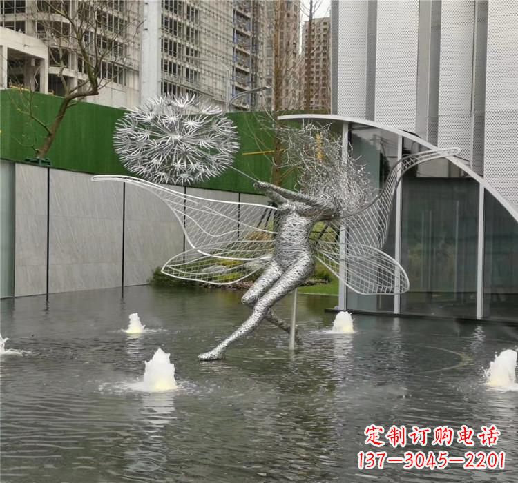 合肥美丽的不锈钢蒲公英雕塑