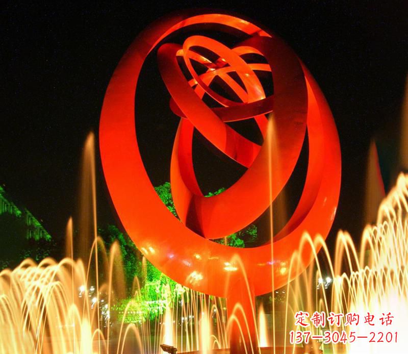 合肥圆环雕塑抽象的艺术之美