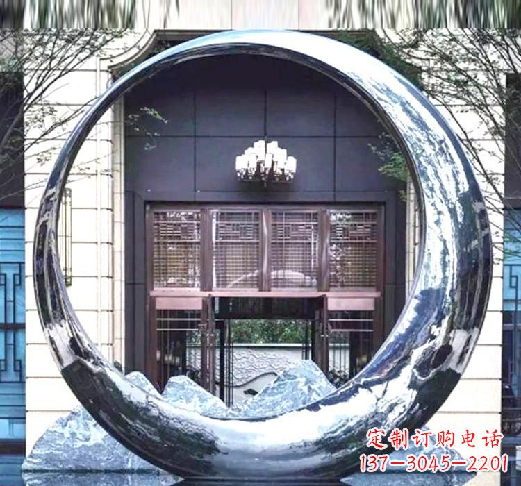 合肥精美的不锈钢圆环雕塑