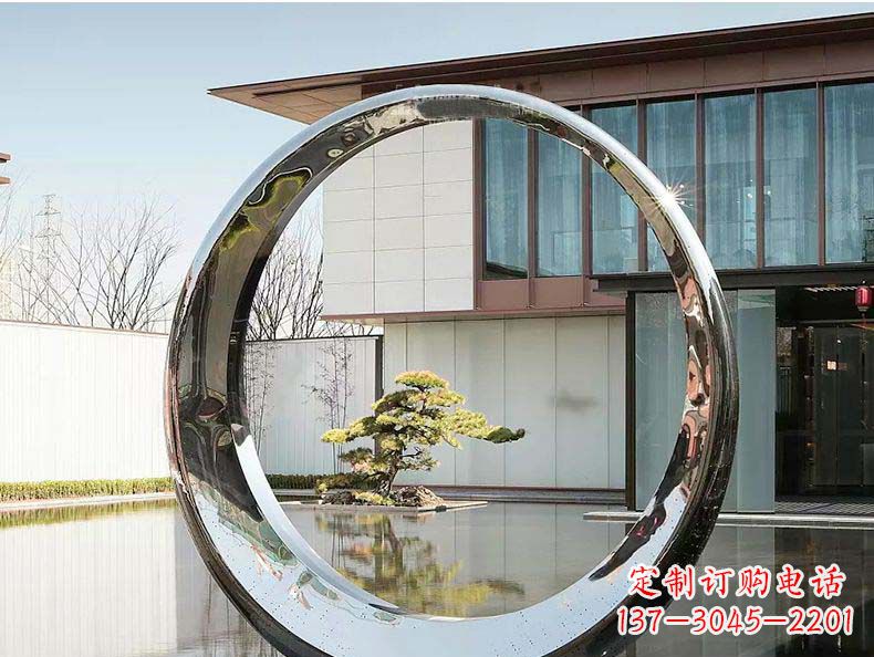 合肥不锈钢月亮雕塑精美绝伦