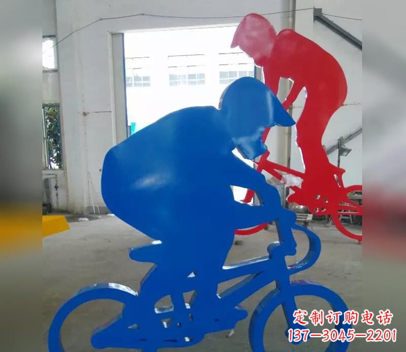 合肥不锈钢运动骑·精美自行车雕塑