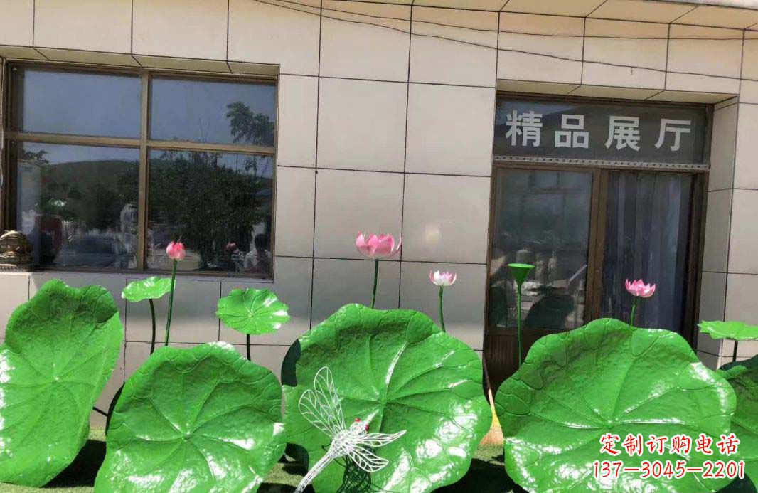 合肥不锈钢荷叶雕塑艺术性与美感的完美结合