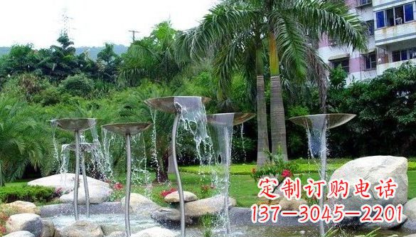 合肥不锈钢喷泉雕塑——艺术之美